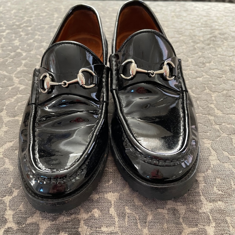 Gucci patent leather loafers